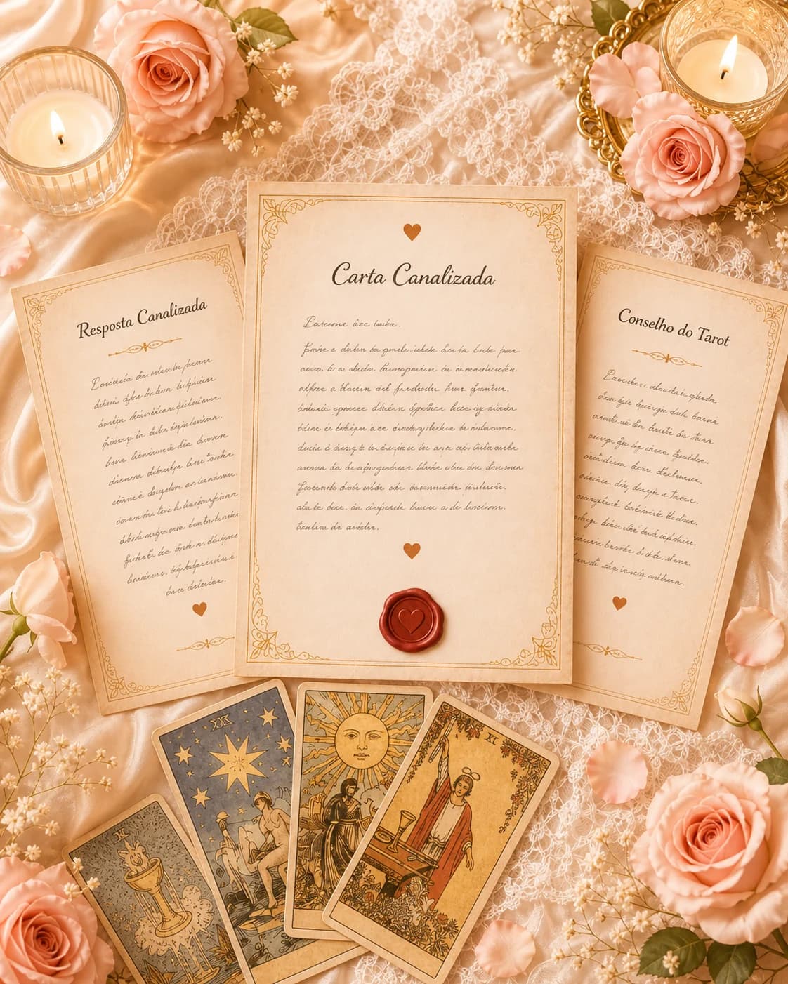 Carta Canalizada, Resposta Canalizada e Conselho do Tarot